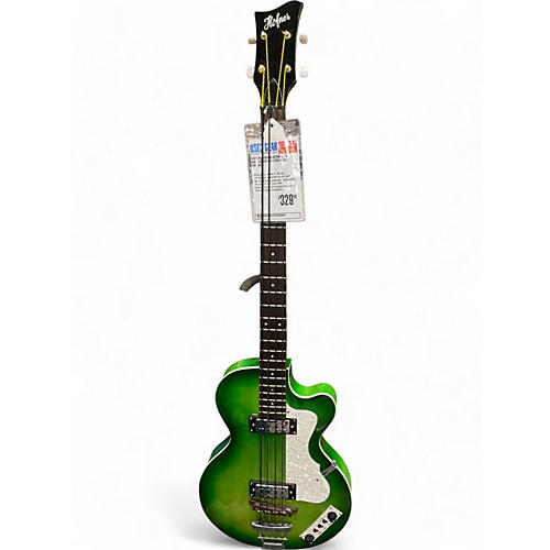 Hofner Used Hofner Ignition Club bass Green Electric Bass Guitar Green