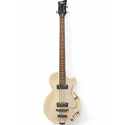 Used Hofner Ignition Series SHORT SCALE Pearl White Electric Bass Guitar