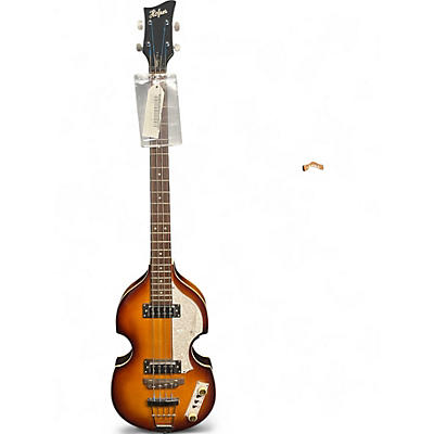 Used Hofner Ignition Series Vintage 4 String 2 Color Sunburst Electric Bass Guitar
