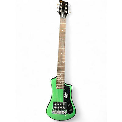 Used Hofner SHORTY  GREEN Solid Body Electric Guitar