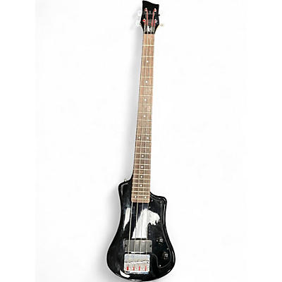 Used Hofner Shorty Bass Contemporary Series Black Electric Bass Guitar