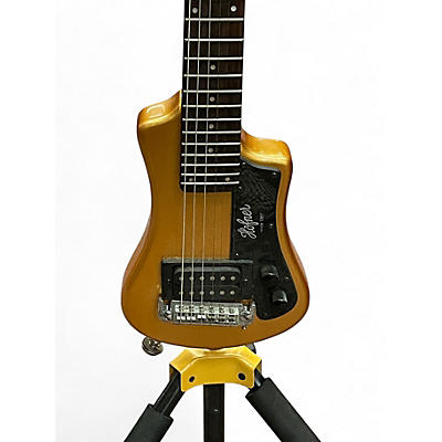 Used Hofner Shorty  Gold Solid Body Electric Guitar