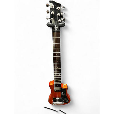 Used Hofner Shorty Metallic Orange Solid Body Electric Guitar