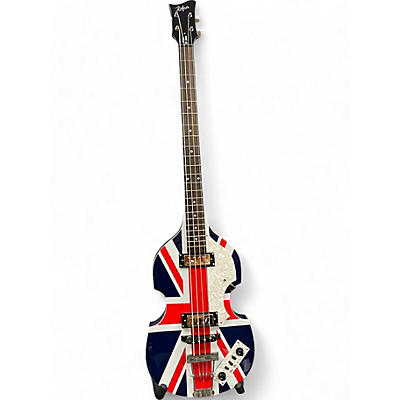 Hofner Used Hofner UNION JACK IGNITION SERIES Red White and Blue Electric Bass Guitar