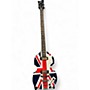 Used Hofner Used Hofner UNION JACK IGNITION SERIES Red White and Blue Electric Bass Guitar Red White and Blue