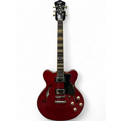 Used Hofner Verythin Standard Red Hollow Body Electric Guitar