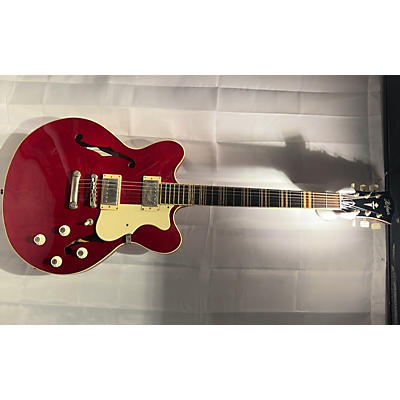 Hofner Used Hofner Verythin Standard Trans Crimson Red Hollow Body Electric Guitar