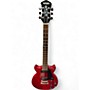 Used Hofner colorama Cherry Solid Body Electric Guitar Cherry