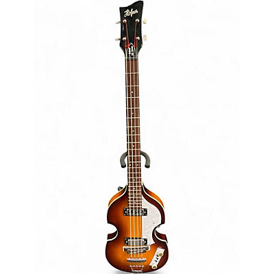 Used Hofner hi - seris 2 Color Sunburst Electric Bass Guitar