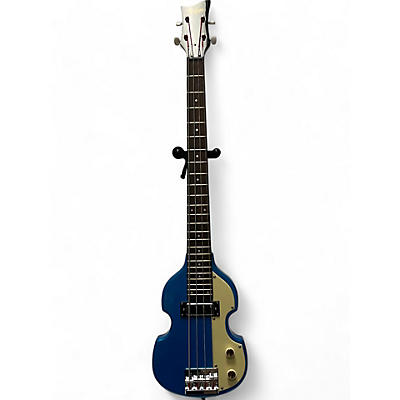 Hofner Used Hofner htcshvb Blue Electric Bass Guitar