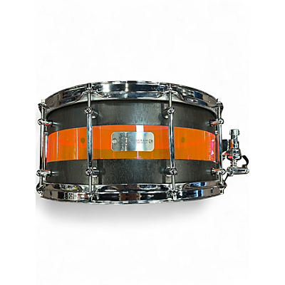 Used Hog Chain 14X6.5 custom snare walnut and red acrylic Drum