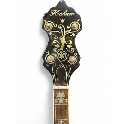 Used Hohner 5 STRING BANJO Natural Banjo