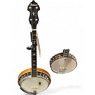 Used Hohner 5 STRING FOLK  Natural Banjo