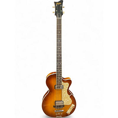 Used Hohner 500 / 2 CLUB BASS SUNBURST Electric Bass Guitar