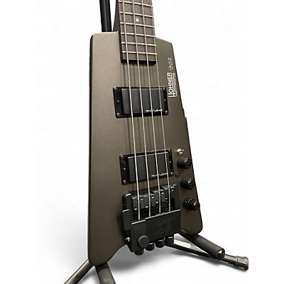 Used Hohner B2A Headless OD Green Electric Bass Guitar