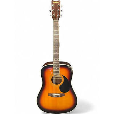 Used Hohner DREADNOUGHT HW400 2 Color Sunburst Acoustic Guitar