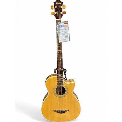 Used Hohner EAB65 Natural Acoustic Bass Guitar