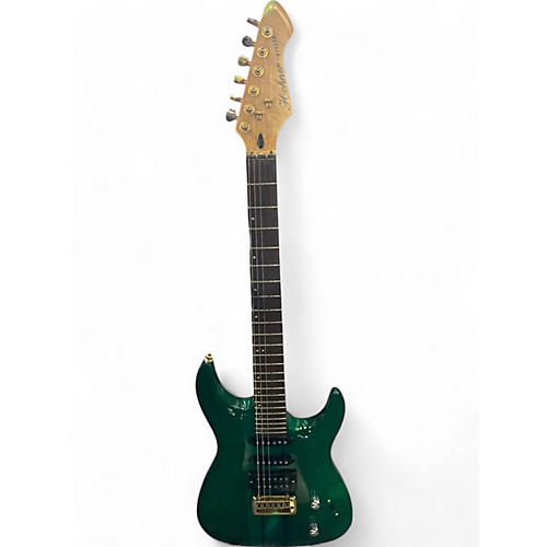Used Hohner HS90SN GREEN Solid Body Electric Guitar GREEN
