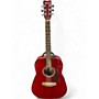 Used Hohner HW 300G Red Acoustic Guitar Red