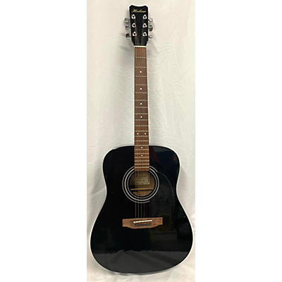 Hohner Used Hohner HW300 G Black Acoustic Electric Guitar