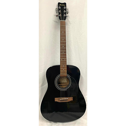 Hohner Used Hohner HW300 G Black Acoustic Electric Guitar Black