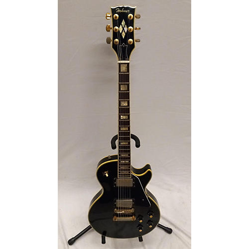 Hohner Used Hohner Les Paul Custom Black Solid Body Electric Guitar Black