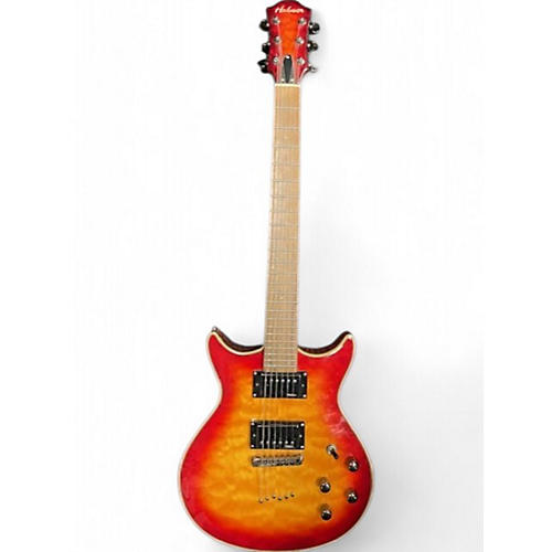 Hohner Used Hohner tb-2 Cherry Red Sunburst Solid Body Electric Guitar Cherry Red Sunburst