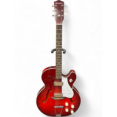 Used Holiday ROCKET 2 Color Sunburst Hollow Body Electric Guitar