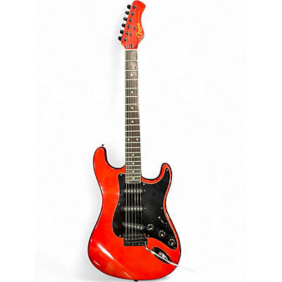 Used Hondo 760 Fame Series Red Solid Body Electric Guitar