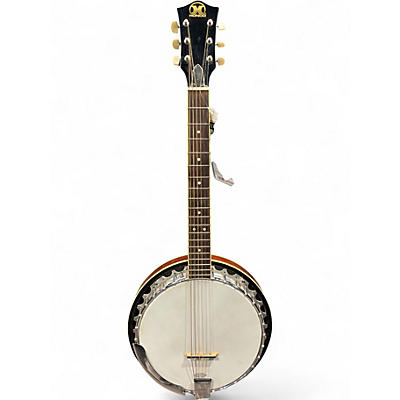 Used Hondo Banjo-guitar Natural Banjo