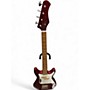 Used Hondo DELUXE 808 SHORT SCALE RED Electric Bass Guitar RED