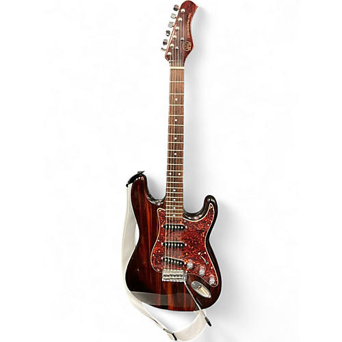 Used Hondo Deluxe Series 760 Natural Solid Body Electric Guitar Natural