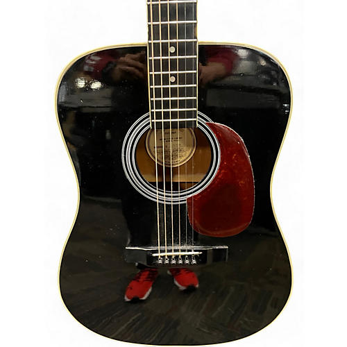 Hondo Used Hondo H-18B Black Acoustic Guitar Black