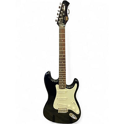 Used Hondo H76 Black Solid Body Electric Guitar