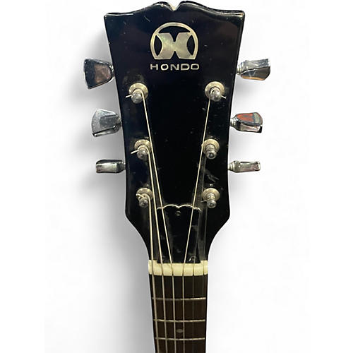 Used Hondo HD-999 Black Solid Body Electric Guitar Black