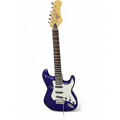 Used Hondo II S Style indigo Solid Body Electric Guitar