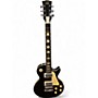 Used Hondo LP Black Solid Body Electric Guitar Black
