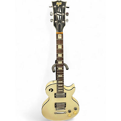 Used Hondo LP Style Cream Solid Body Electric Guitar