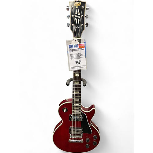 Used Hondo Singlecut Burgundy Solid Body Electric Guitar Burgundy