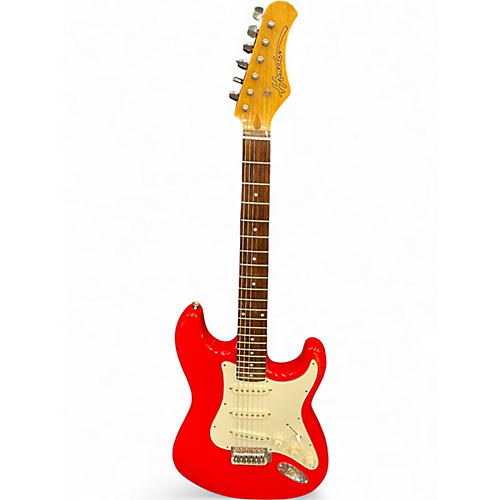 Used Hondo Stratocaster Copy Candy Apple Red Solid Body Electric Guitar Candy Apple Red