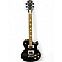 Used Hondo single cut Black Solid Body Electric Guitar Black