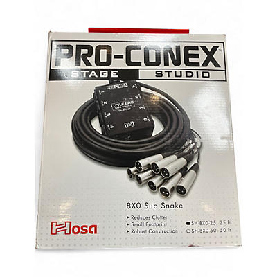 Used Hosa PRO-CONEX LITTLE BRO SNAKE 25FT 8 CH Snake