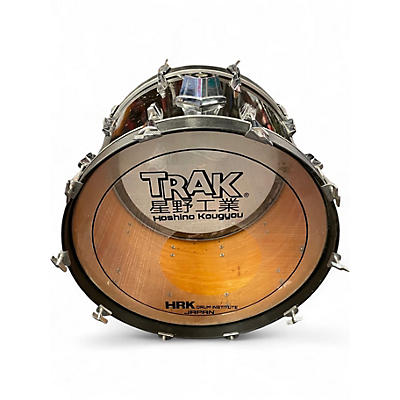 Used Hoshino Hrk  5 Piece TRAK 400 SERIES  TRANS BLACK CHERRY Drum Kit