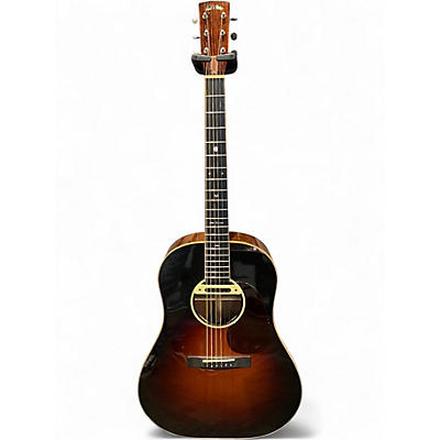 Used Huss & Dalton DS ART DECO 2 Color Sunburst Acoustic Electric Guitar