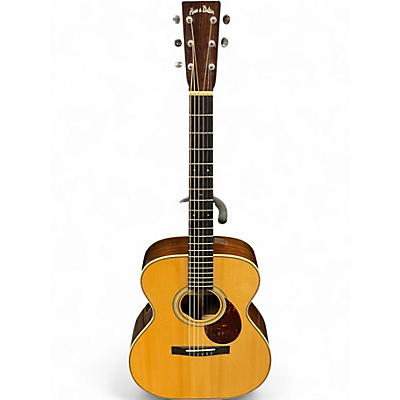 Used Huss & Dalton Tom-R Custom Natural Acoustic Electric Guitar