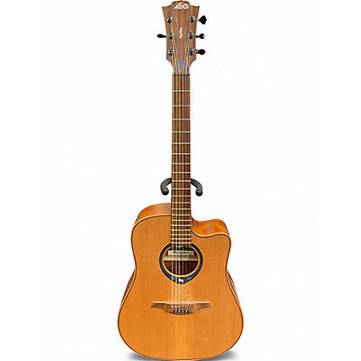 Used Hyvibe thv10dce-lb Natural Acoustic Electric Guitar