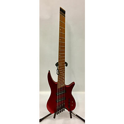 Used IYV CUSTOM 5 STRING MODEL Candy Apple Red Electric Bass Guitar
