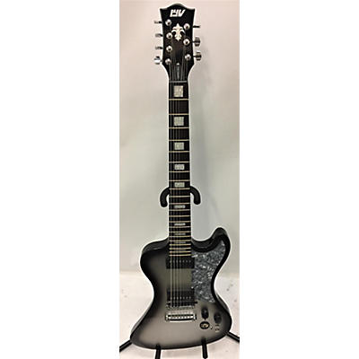 Used IYV RD Custom 7 String (synth Equipped) Black Silverburst Baritone Guitars