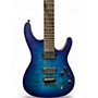 Used Ibanez   S621QM Blue Burst Solid Body Electric Guitar Blue Burst