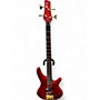 Used Ibanez 1992 SR890 Trans Red Electric Bass Guitar Trans Red